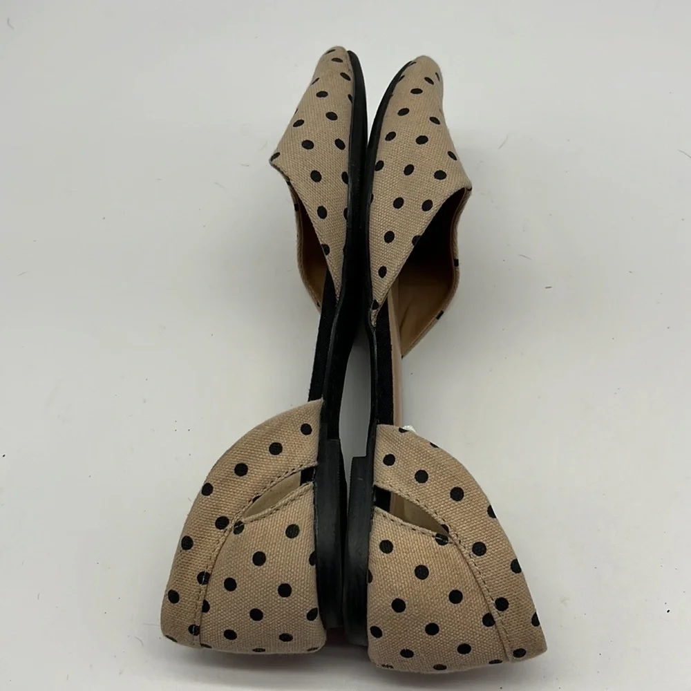 Gap Tan with Black Polka Dot Flats size 8 - Picture 6 of 10